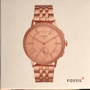 FOSSIL Q Gazer watch with Bluetooth. Rose gold